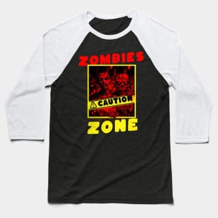 Crimson Terror: Zombies Zone Baseball T-Shirt